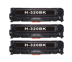 Toner-H-CE320A/128A-BK (3-pack)