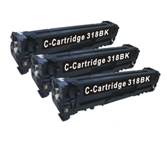 Toner-C-Cartridge 318BK (3-pack)